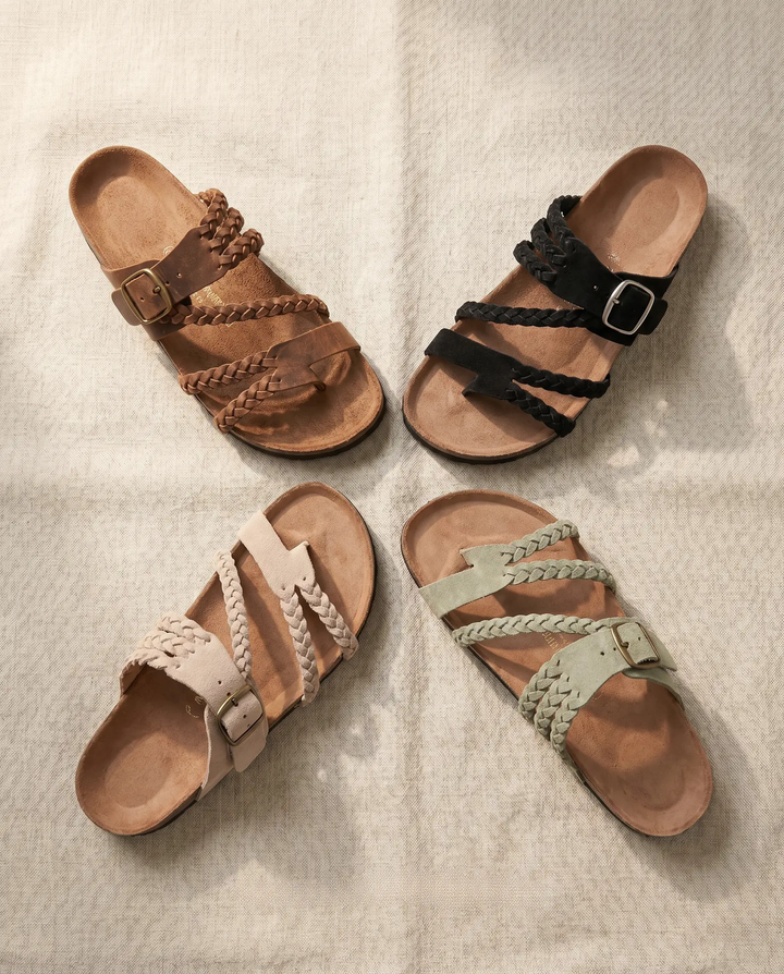 CLARA | Sandalias de tiras trenzadas