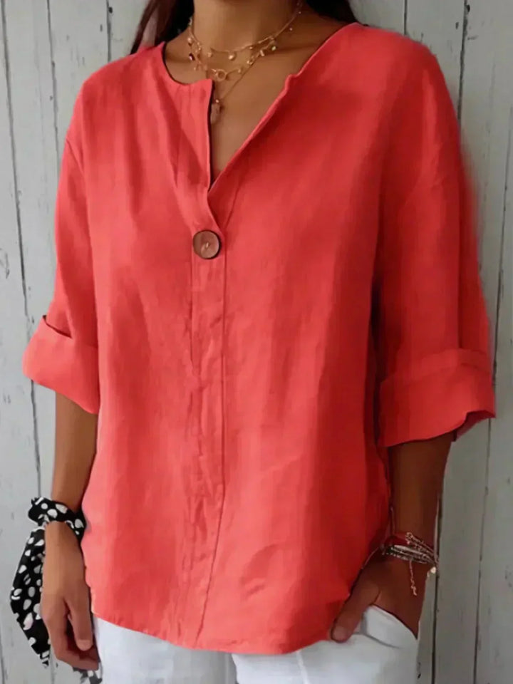 AVA | Blusa holgada con Cuello en V