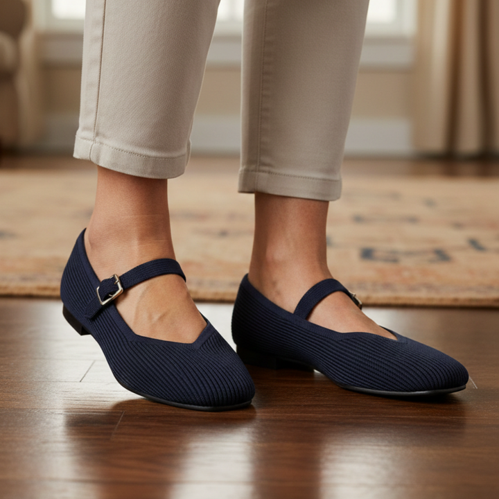 Aveline | Mocasines Cómodos y Flexibles - Azul oscuro