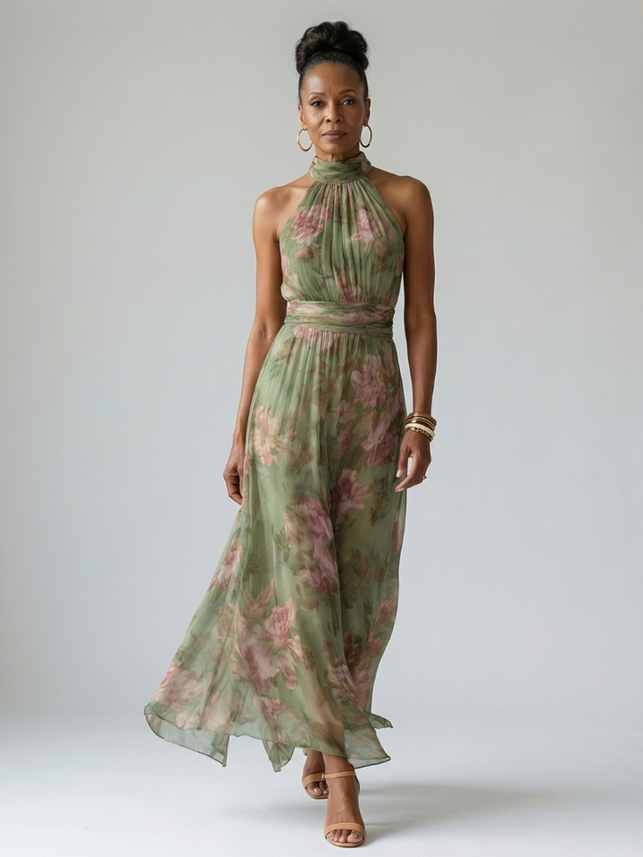 Vestido Maxi Halter Naomi - Juliaver Madrid (vista 5)