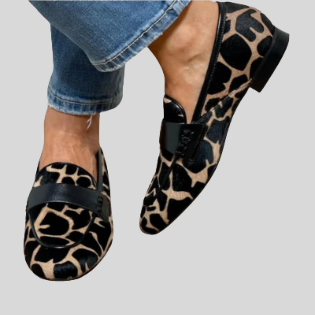 Katie | Mocasines Ortopédicos con Estampado Leopardo