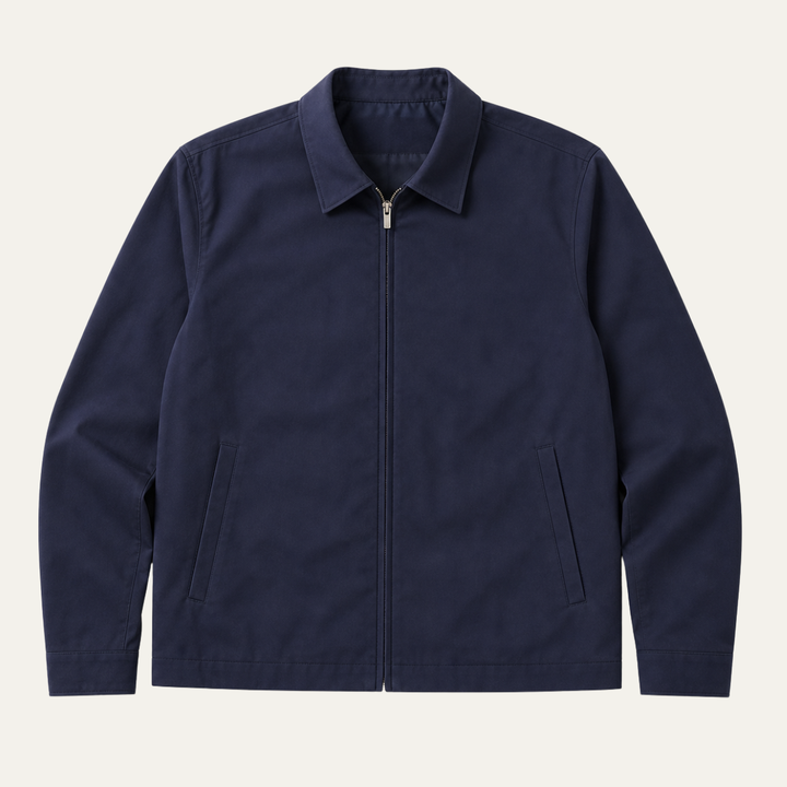 Isandro | Chaqueta Ligera con Cremallera Harrington para Hombre