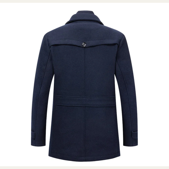 Nicanor | El Abrigo de Lana de Negocios con Doble Cuello para Hombre Kensington