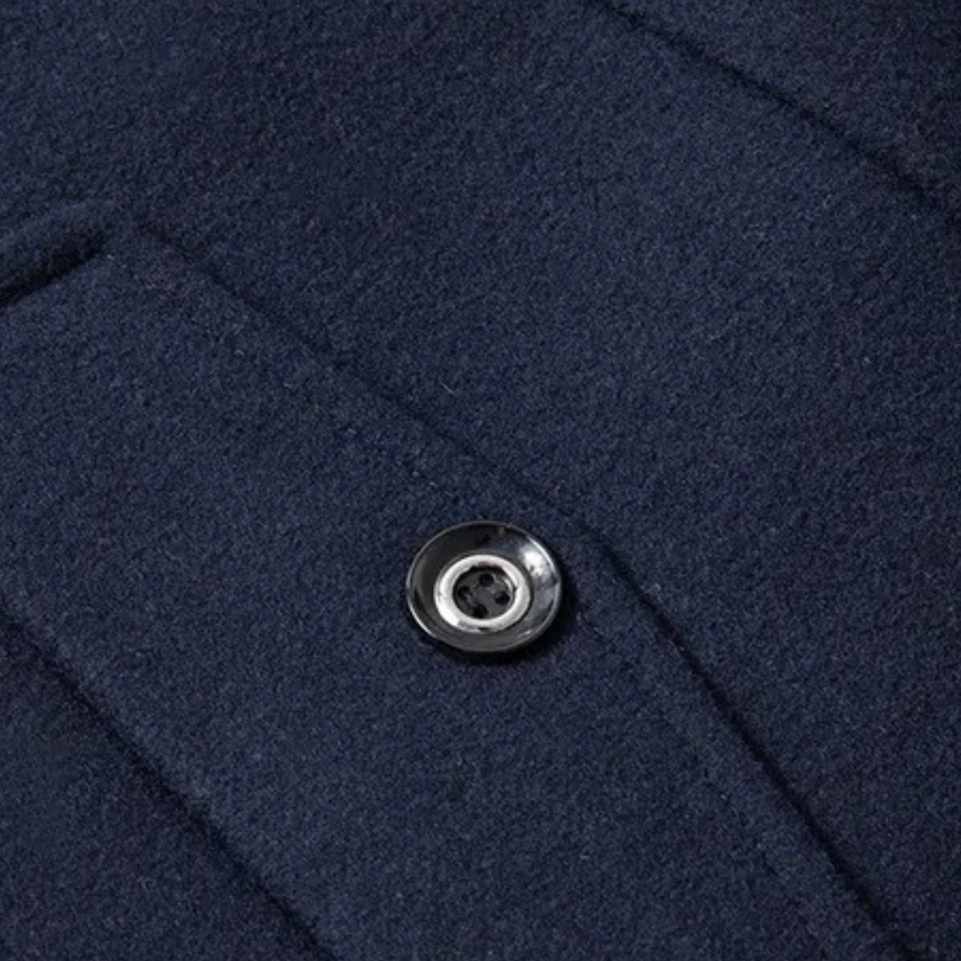 Nicanor | El Abrigo de Lana de Negocios con Doble Cuello para Hombre Kensington