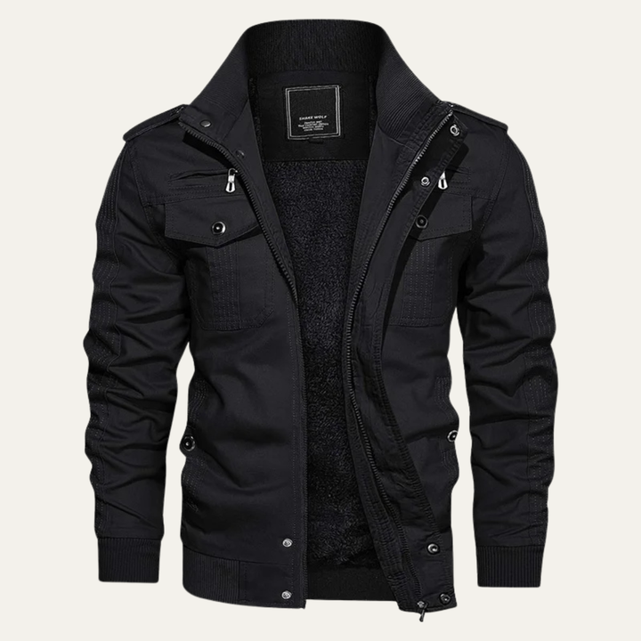 Orestes | La Chaqueta Térmica de Estilo Militar para Hombre Macerata con Forro de Forro Polar