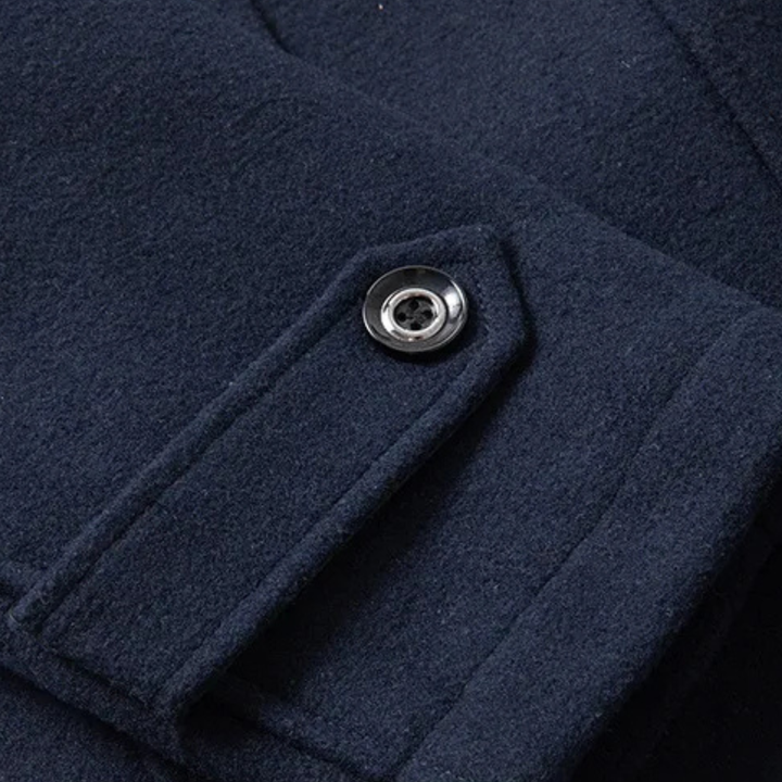 Nicanor | El Abrigo de Lana de Negocios con Doble Cuello para Hombre Kensington