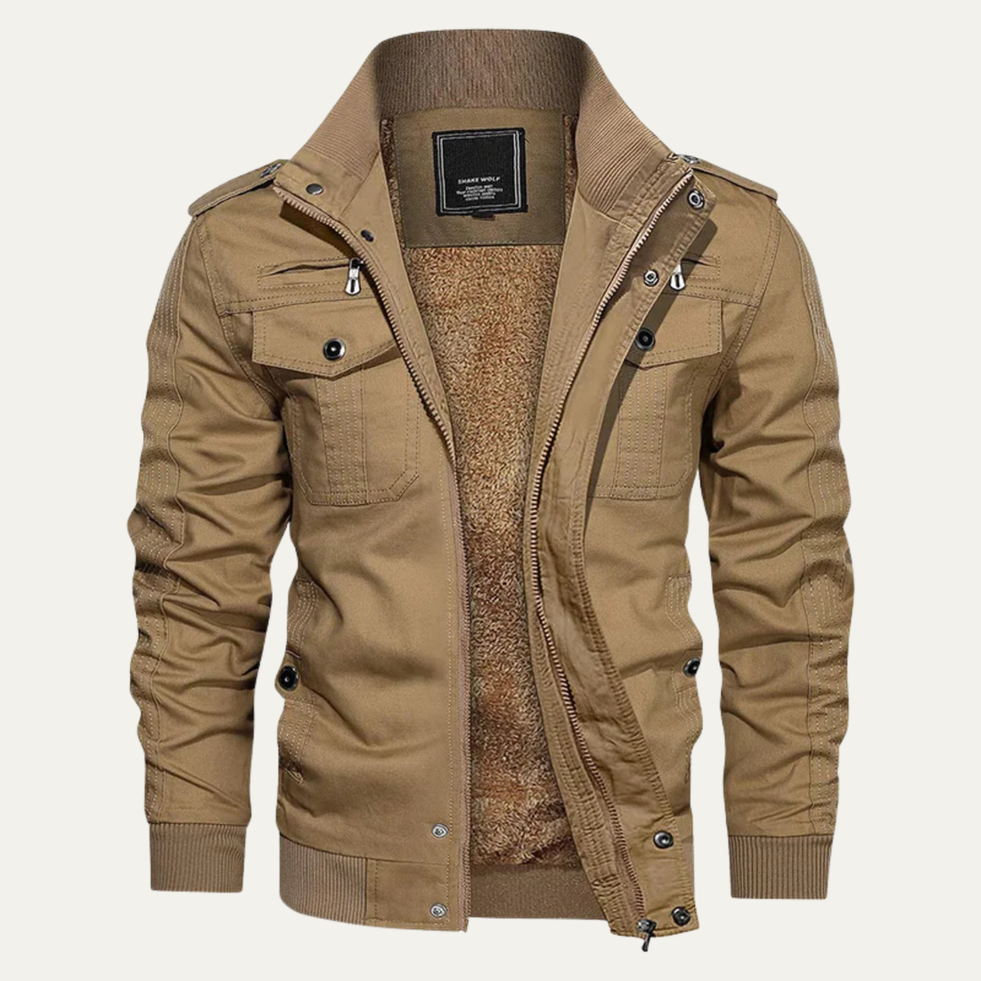 Orestes | La Chaqueta Térmica de Estilo Militar para Hombre Macerata con Forro de Forro Polar