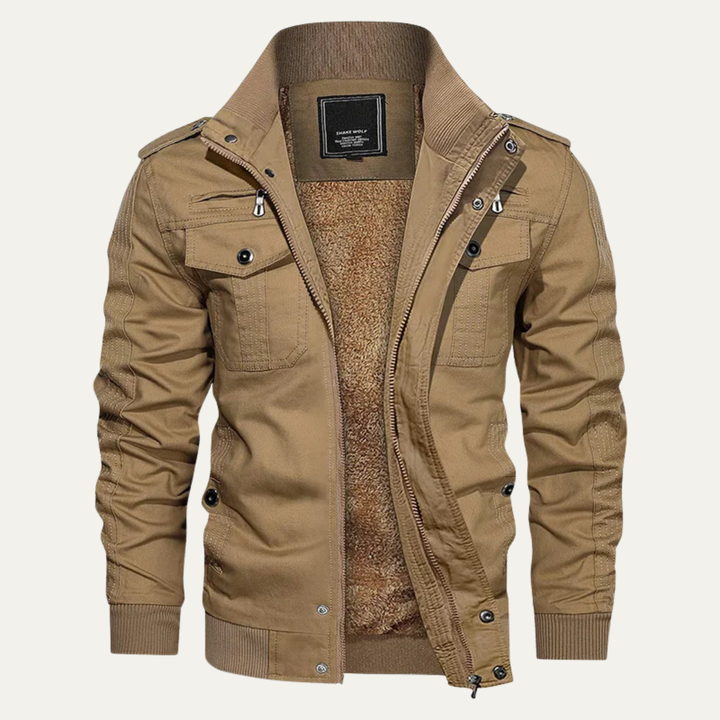 Orestes | La Chaqueta Térmica de Estilo Militar para Hombre Macerata con Forro de Forro Polar