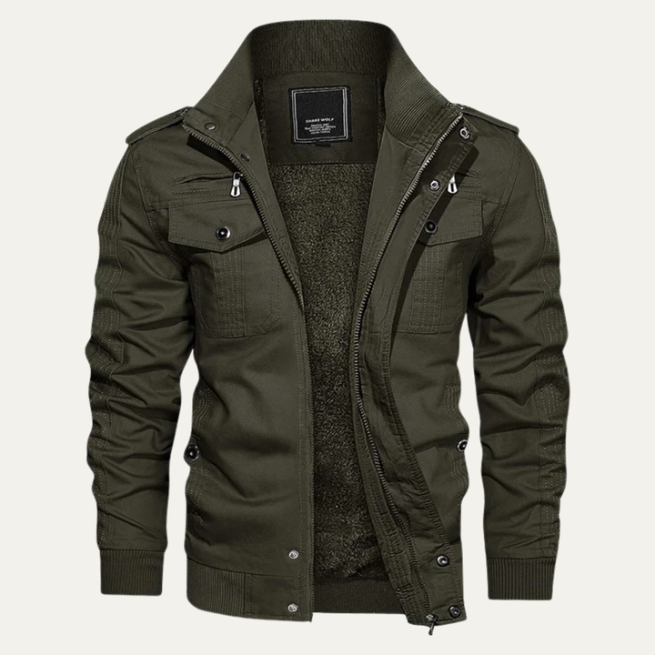 Orestes | La Chaqueta Térmica de Estilo Militar para Hombre Macerata con Forro de Forro Polar