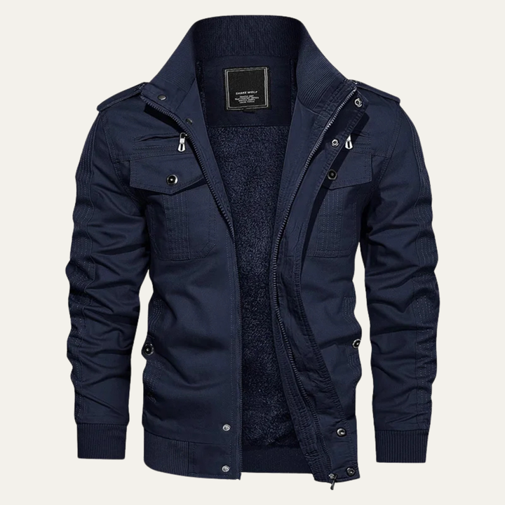 Orestes | La Chaqueta Térmica de Estilo Militar para Hombre Macerata con Forro de Forro Polar