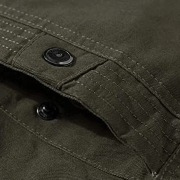 Orestes | La Chaqueta Térmica de Estilo Militar para Hombre Macerata con Forro de Forro Polar
