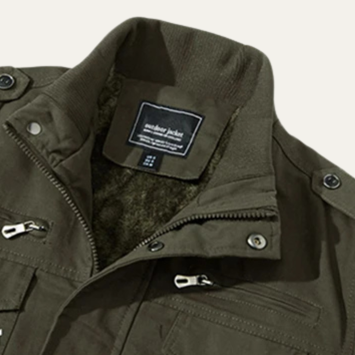 Orestes | La Chaqueta Térmica de Estilo Militar para Hombre Macerata con Forro de Forro Polar
