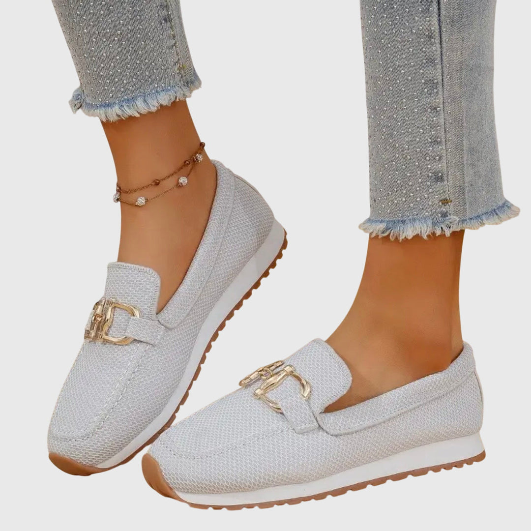 Susie | Zapatillas Ortopédicas Estilo Mocasín - Beige