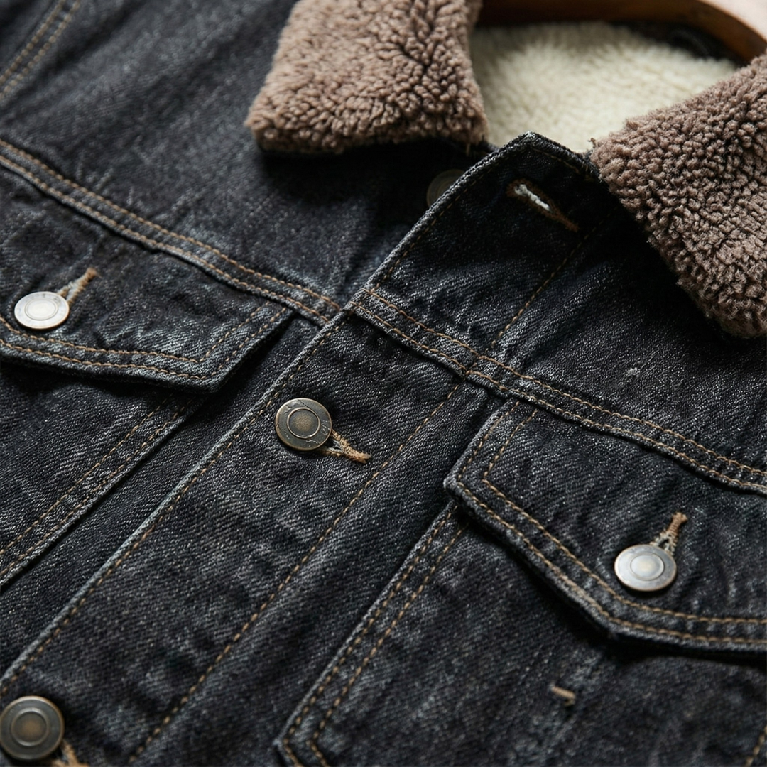 Ladislao | La Chaqueta de Mezclilla Forrada de Forro Polar para Hombre Kilmarnock