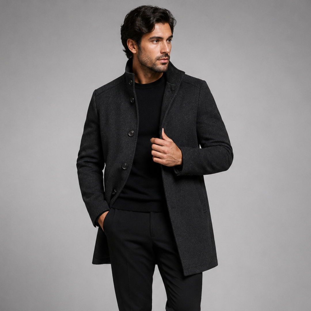 Alejandro  |  El Abrigo de Lana Abrigo Clásico para Hombre