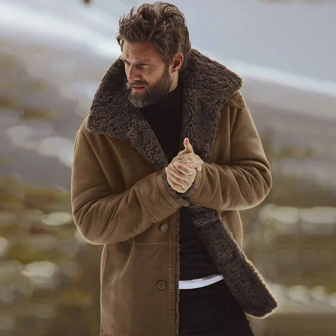Ezequiel | El Abrigo de Piel de Oveja Aspen – Abrigo Clásico de Invierno para Hombre