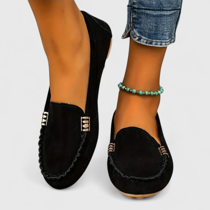Karlene | Mocasines Ortopédicos con Detalle Metálico - Rosa