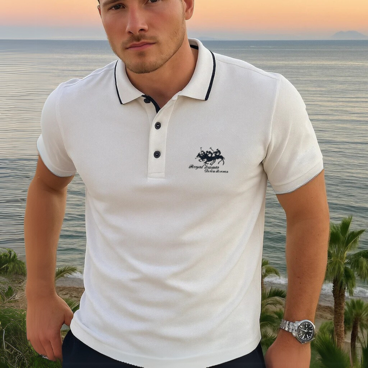 JOSEPH | Polo clásico de algodón con bordado exclusivo