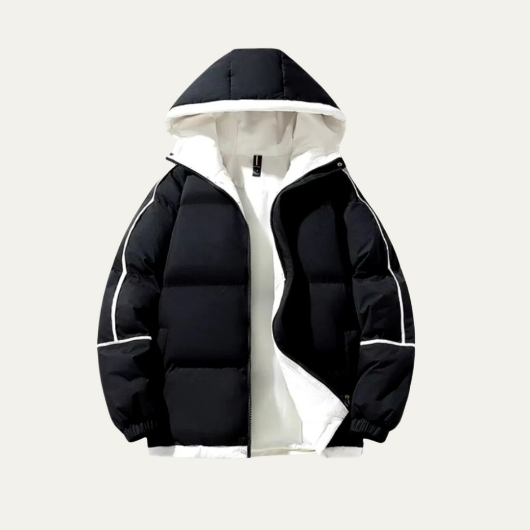 Severo | La Chaqueta Acolchada Impermeable para Hombre de Londres - Abrigo de Invierno de Lujo con Capucha