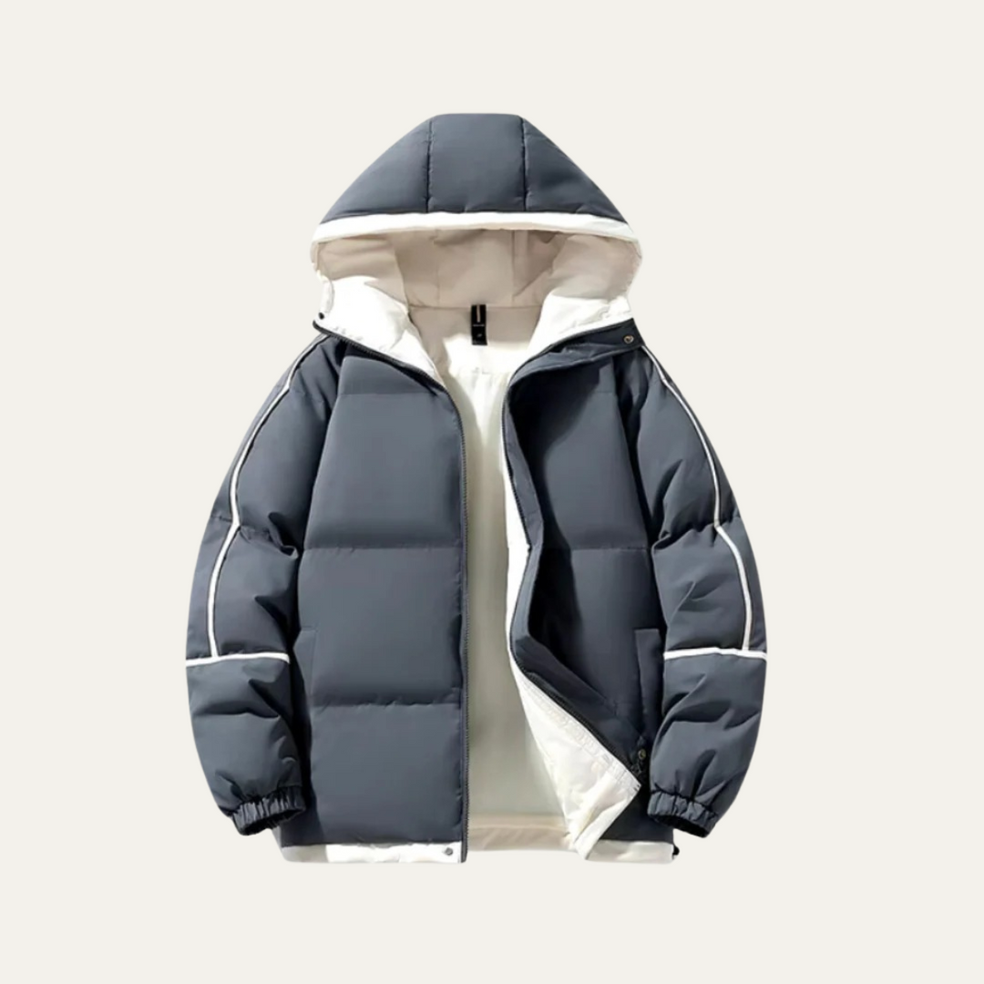 Severo | La Chaqueta Acolchada Impermeable para Hombre de Londres - Abrigo de Invierno de Lujo con Capucha