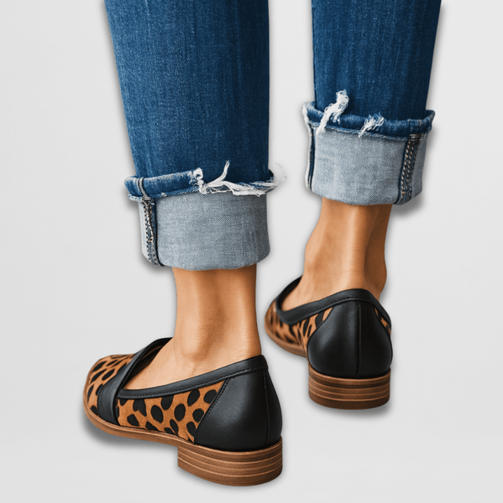 Helen | Mocasines Ortopédicos de Terciopelo - Marrón