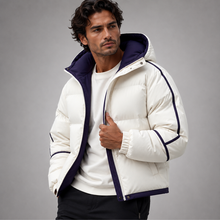 Severo | La Chaqueta Acolchada Impermeable para Hombre de Londres - Abrigo de Invierno de Lujo con Capucha