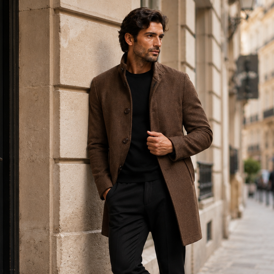 Alejandro  |  El Abrigo de Lana Abrigo Clásico para Hombre