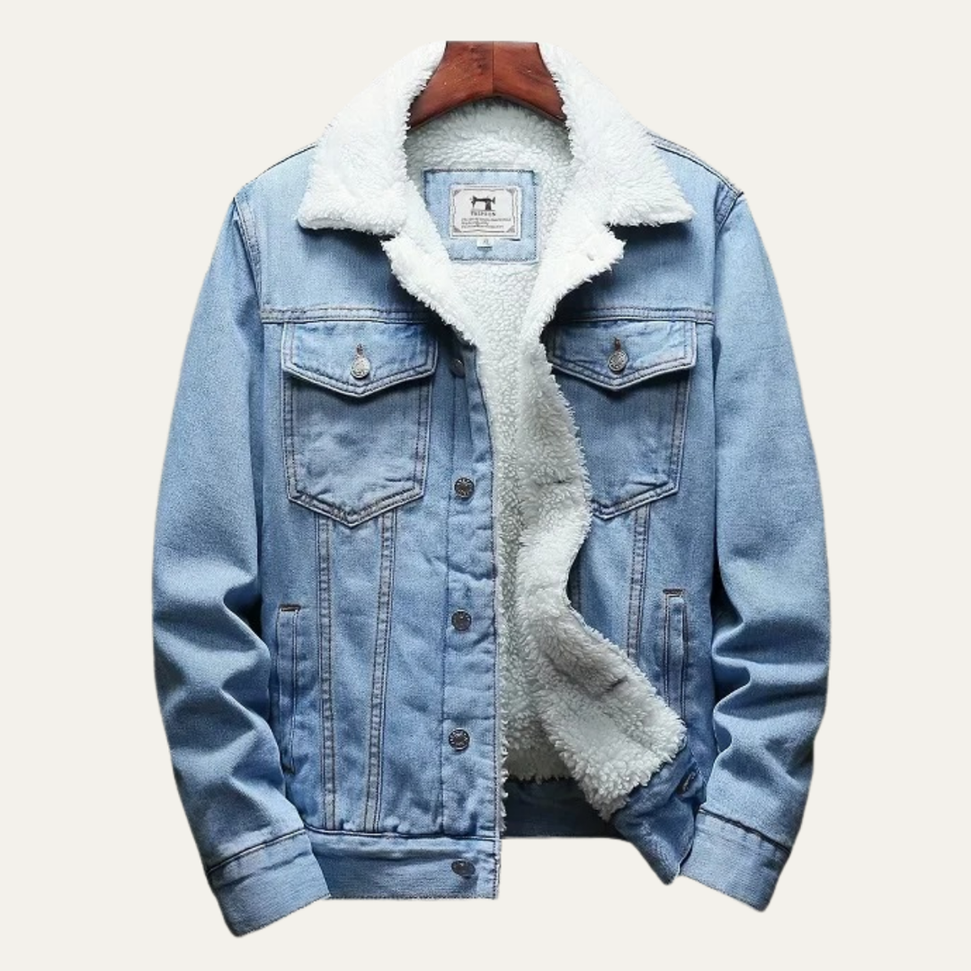 Ladislao | La Chaqueta de Mezclilla Forrada de Forro Polar para Hombre Kilmarnock