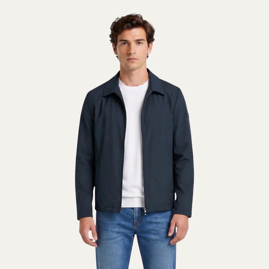 Isandro | Chaqueta Ligera con Cremallera Harrington para Hombre