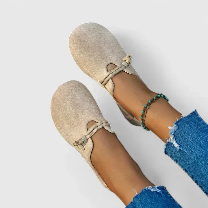 Ysavriann | Mocasines Ortopédicos Cómodos - Beige