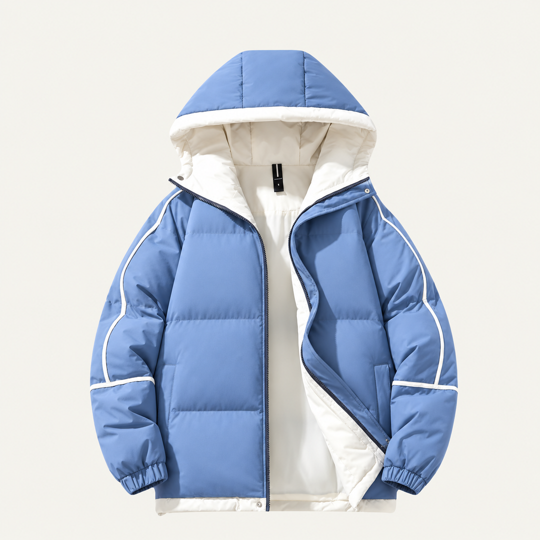 Severo | La Chaqueta Acolchada Impermeable para Hombre de Londres - Abrigo de Invierno de Lujo con Capucha