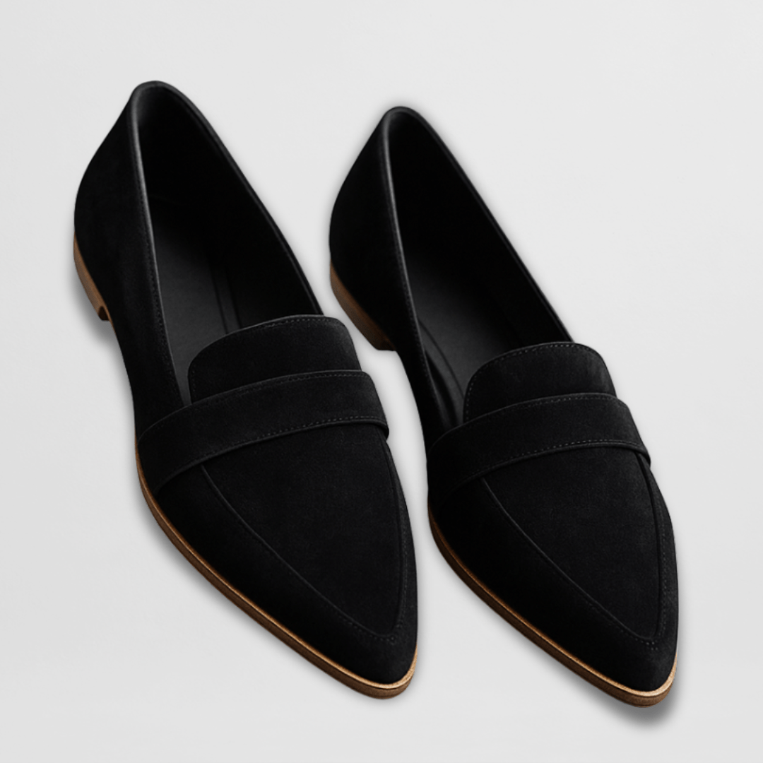 Helen | Mocasines Ortopédicos de Terciopelo - Marrón