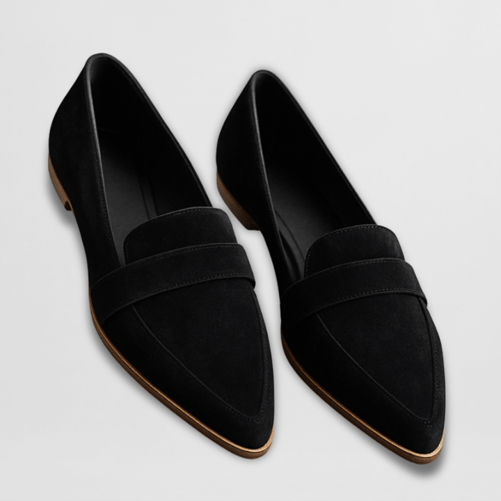 Helen | Mocasines Ortopédicos de Terciopelo - Marrón