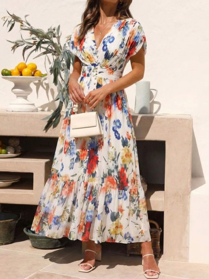 Vestido midi plisado sin mangas y corto Savannah - Juliaver Madrid (vista 6)