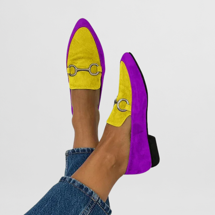 Hyelianne | Mocasines Ortopédicos Estampados - Morado