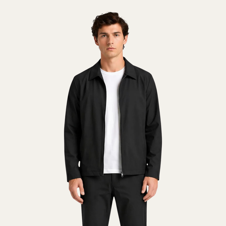 Isandro | Chaqueta Ligera con Cremallera Harrington para Hombre