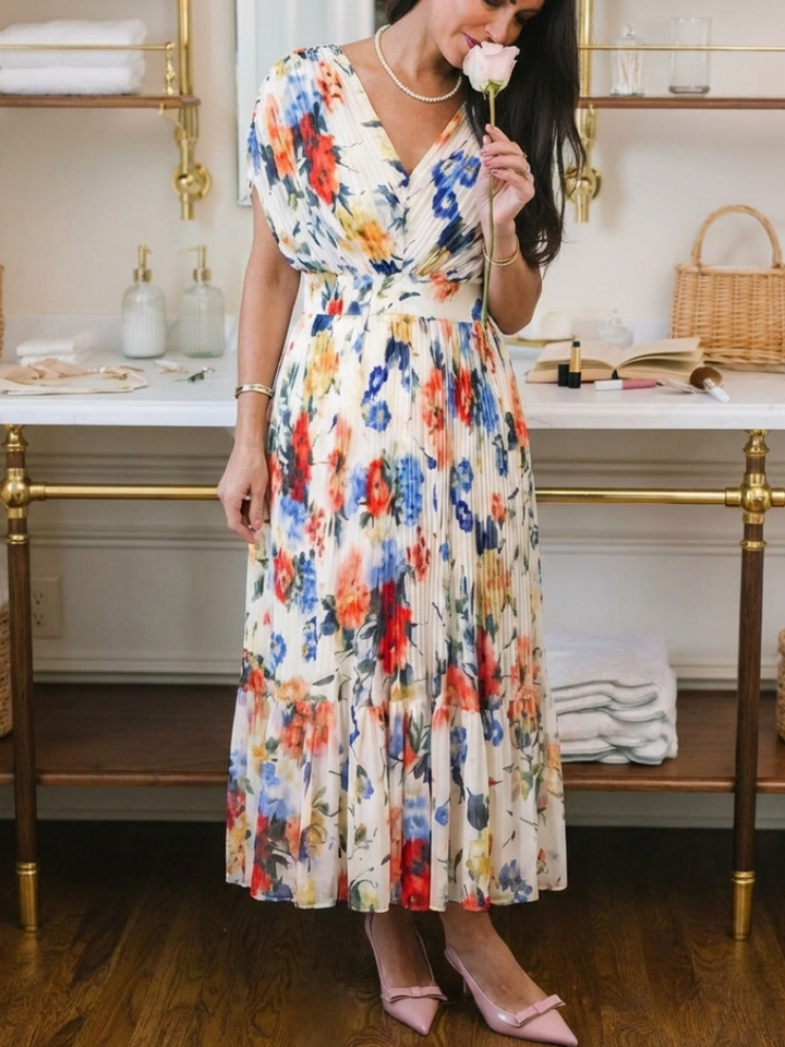 Vestido midi plisado sin mangas y corto Savannah - Juliaver Madrid (vista 7)