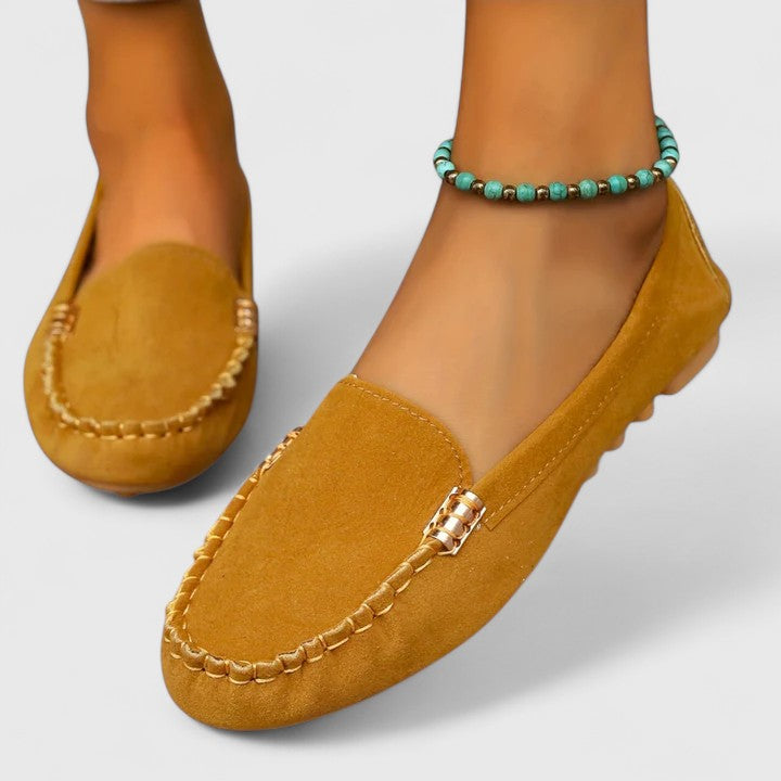 Karlene | Mocasines Ortopédicos con Detalle Metálico - Rosa