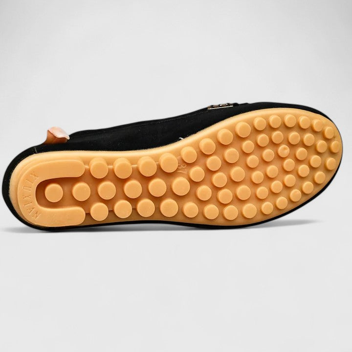 Karlene | Mocasines Ortopédicos con Detalle Metálico - Amarillo
