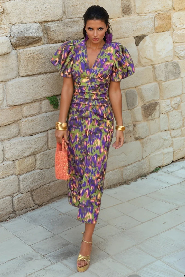 TORÁ | Vestido estampado de diseño