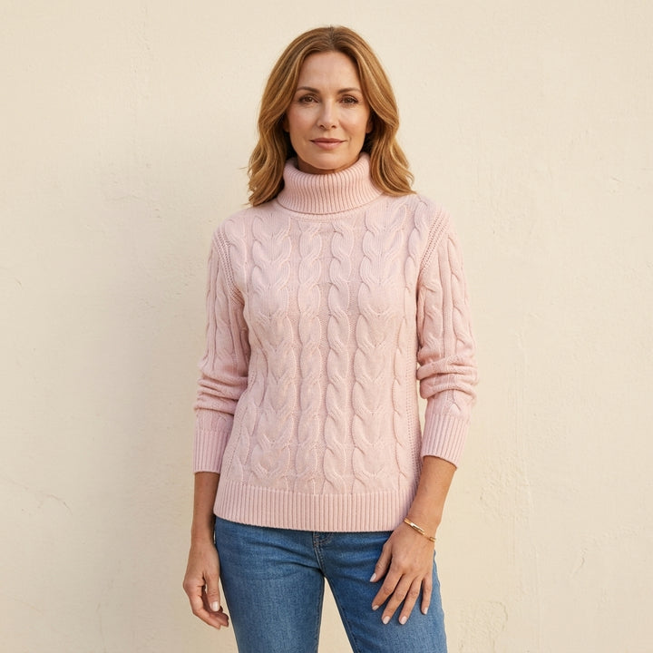 Amelia | Suéter de cuello alto elegante de punto