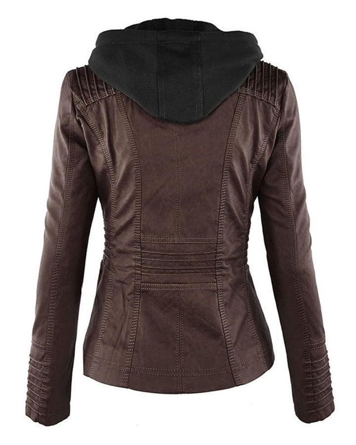 MÓNICA | Chaqueta de cuero otoñal