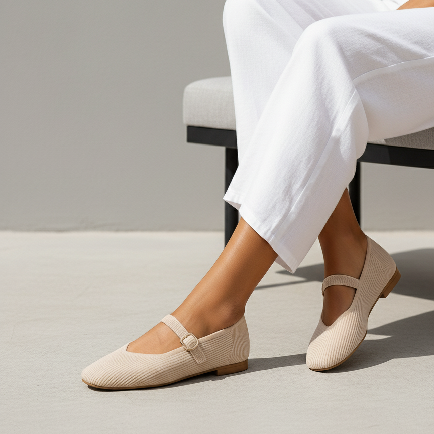 Aveline | Mocasines Cómodos y Flexibles - Beige