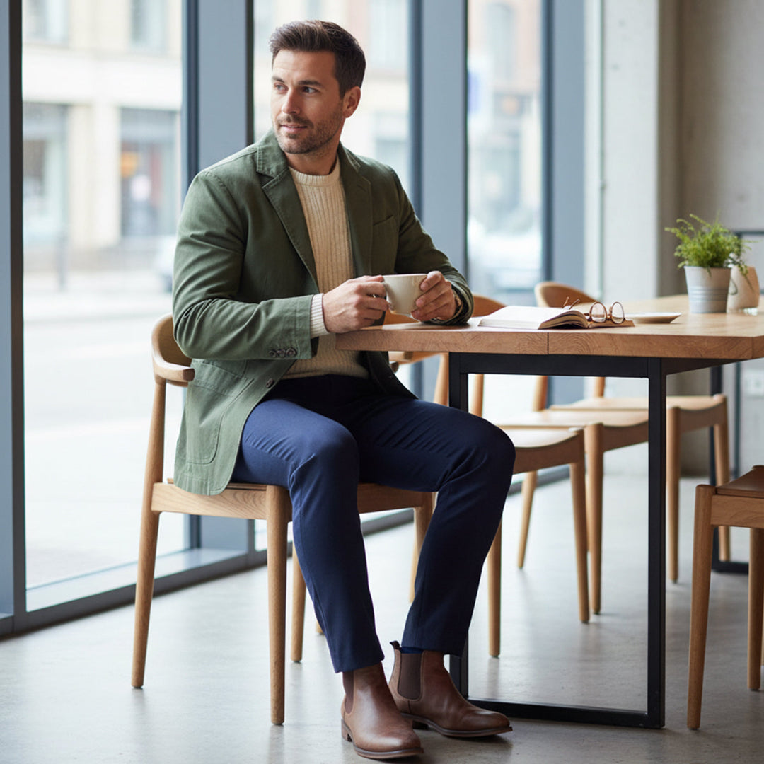 Iago | El Rompevientos de Algodón para Hombres Estilo Blazer de Reykjavik con Bolsillos