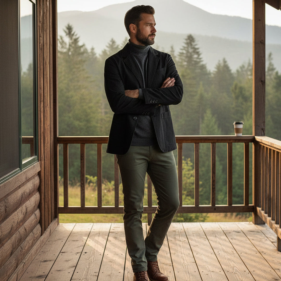 Iago | El Rompevientos de Algodón para Hombres Estilo Blazer de Reykjavik con Bolsillos