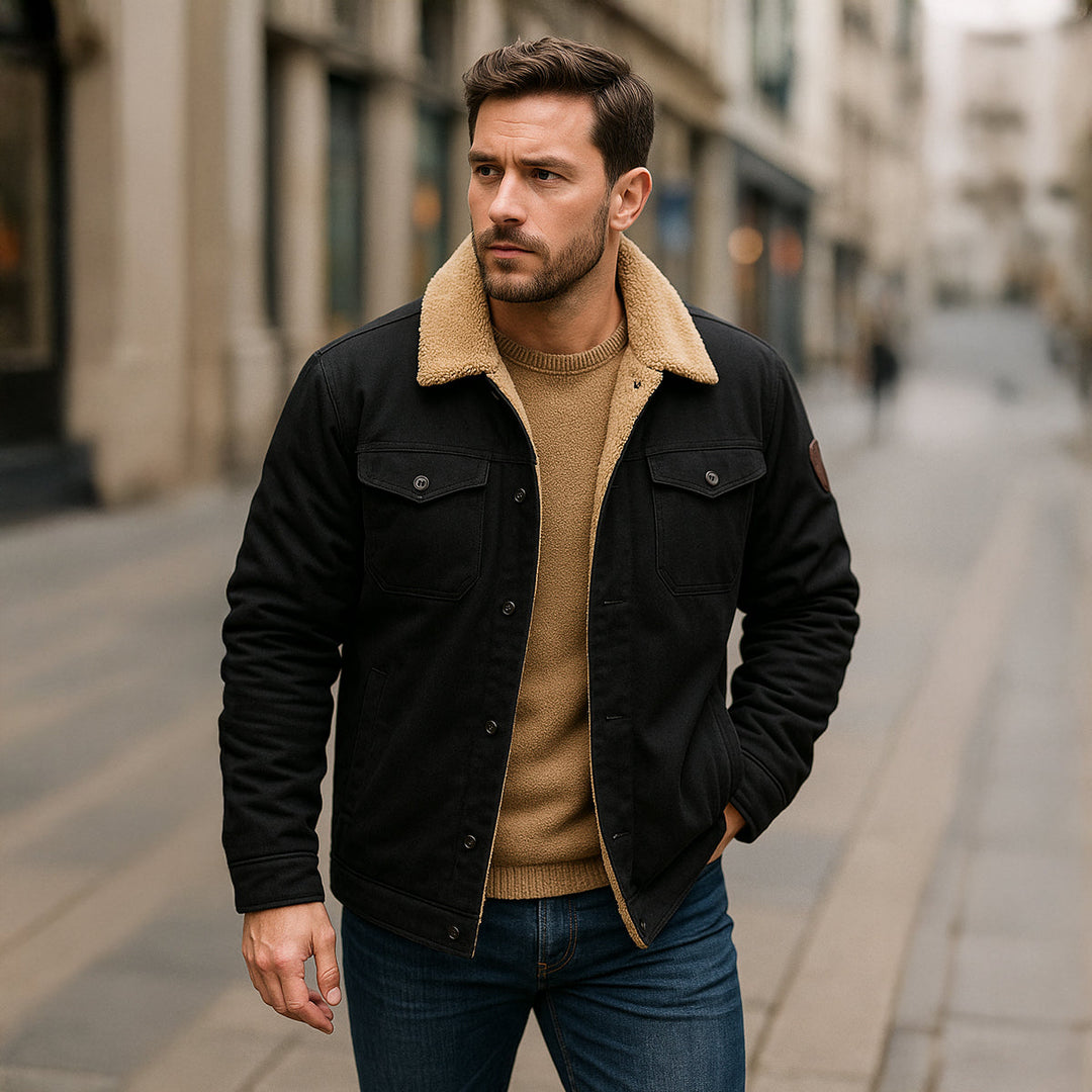 Santiago | El Abrigo de Invierno para Hombre con Forro de Forro Polar York