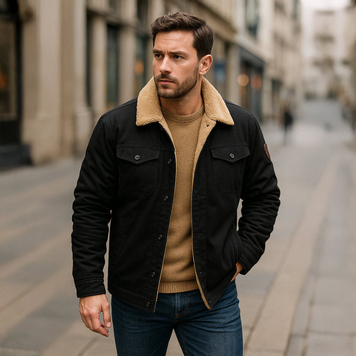 Santiago | El Abrigo de Invierno para Hombre con Forro de Forro Polar York