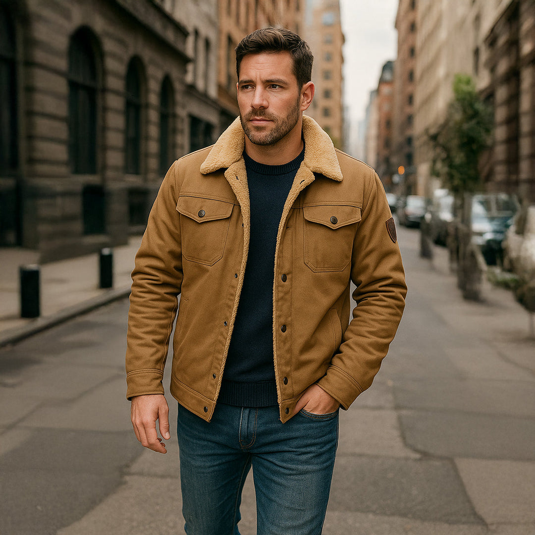 Santiago | El Abrigo de Invierno para Hombre con Forro de Forro Polar York