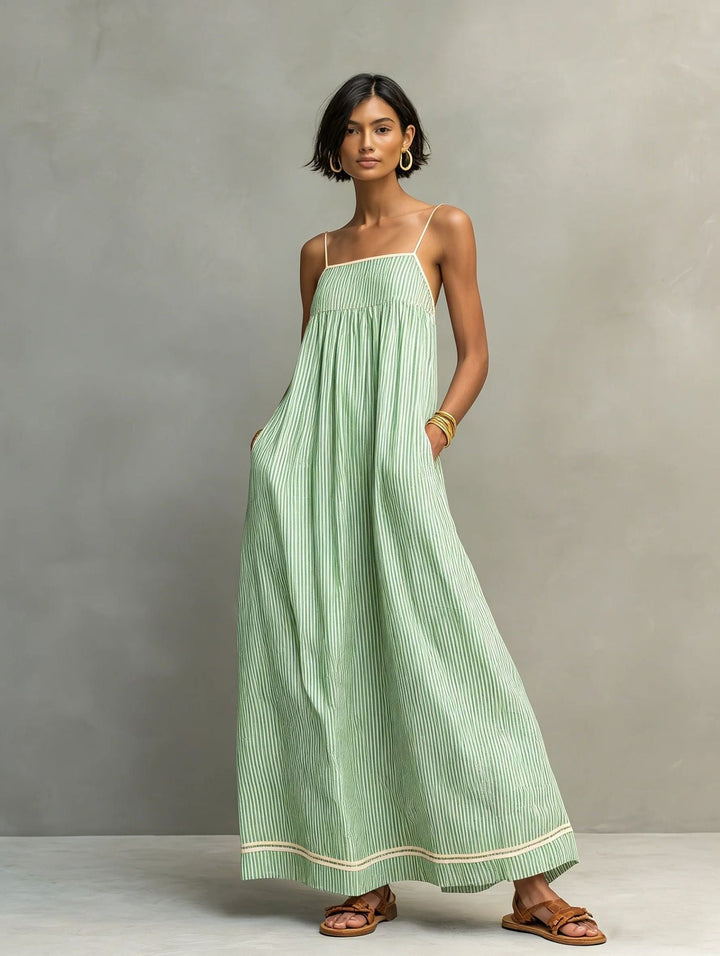 Natalia | Elegante Vestido Largo sin Mangas