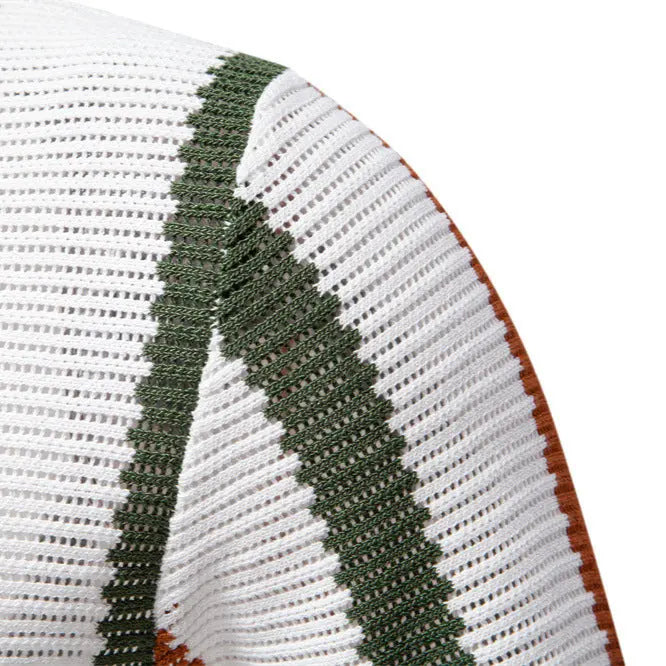 FluxStripe Polo de cuello en V